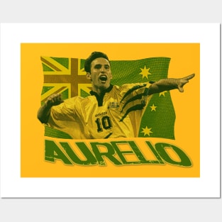 Retro Socceroos - AURELIO VIDMAR Posters and Art